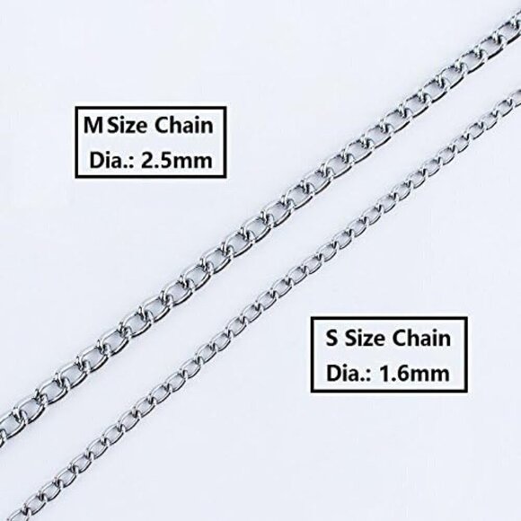 Pet Dog metal Chain Leash Training Leads with Padded Loop Handle / MEDIUM / NEW - Picture 3 of 4